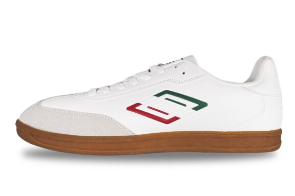 Clearance Warehouse For Brand Name Sneakers 1 Umbro TX Men's Sneaker White / Red / Green / Gum - Left Side View